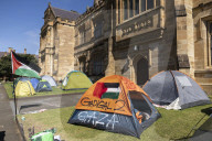 Australian university students are camping out in support of Gaza.