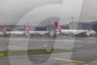 Turkish Airlines Aircraft At Istanbul Airport