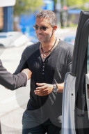 *EXCLUSIVE* *SEE NOTES* Mauricio Umansky heads home after enjoying lunch with friends at San Vicente Bungalows in WeHo