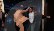 Ryan Gosling has smashing time on talk show