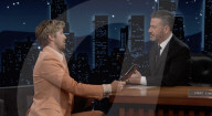 Ryan Gosling has smashing time on talk show