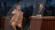 Ryan Gosling has smashing time on talk show