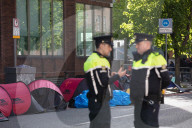 Dublin sends in police and buses to dismantle tent city