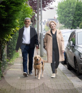 Sadiq Khan arrives to cast his vote in Tooting, London, UK
