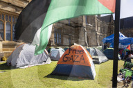 Australian university students are camping out in support of Gaza.