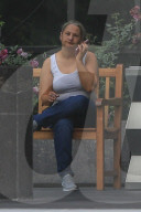 *EXCLUSIVE* Gypsy Rose Blanchard steps out for a smoke break during call in LA