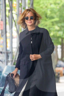 *EXCLUSIVE* Meg Ryan exits the Carlyle Hotel after a fitting for The Met Gala