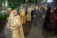 Bulgarian King Simeon Saxe-Coburg-Gotha Attend Good Friday Liturgy