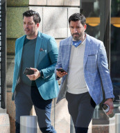 EXCLUSIVE: Jonathan Scott And Drew Scott Were Spotted Out And About In New York City - 16 Apr 2024