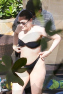 *EXCLUSIVE* Jessie J rocks a black strapless bikini as she enjoys a day at the hotel pool after rocking her Rio de Janeiro performance