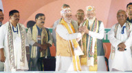 PM Narendra Modi Addresses Public Meeting In Darbhanga, Bihar, India - 04 May 2024