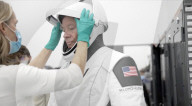 Suit revealed for first commercial spacewalk mission
