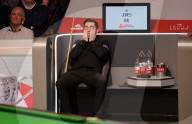 World Snooker Championship Final 2024 between Jak Jones and Kyren Wilson at the Crucible Theatre in Sheffield, UK.