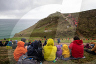 Bolster the Cornish giant stars in clifftop pageant - in pictures