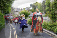 Bolster the Cornish giant stars in clifftop pageant - in pictures