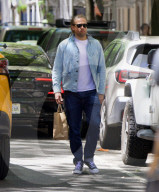 EXCLUSIVE: Charlie Hunnam Looks Casual In Double Denim On Sunny Stroll After Making Rare Appearance At The Met Gala - 07 April 2024