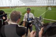 The Prime Minister Rishi Sunak visits Crystal Palace FC Academy