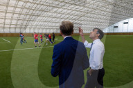 The Prime Minister Rishi Sunak visits Crystal Palace FC Academy
