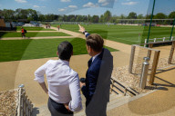 The Prime Minister Rishi Sunak visits Crystal Palace FC Academy