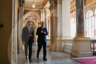 Foreign Secretary David Cameron meets Lithuania Foreign Minister