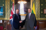 Foreign Secretary David Cameron meets Lithuania Foreign Minister