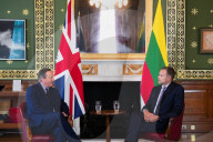 Foreign Secretary David Cameron meets Lithuania Foreign Minister