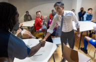 The Prime Minister Rishi Sunak visits Crystal Palace FC Academy