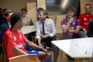 The Prime Minister Rishi Sunak visits Crystal Palace FC Academy