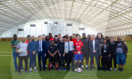 The Prime Minister Rishi Sunak visits Crystal Palace FC Academy
