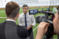 The Prime Minister Rishi Sunak visits Crystal Palace FC Academy