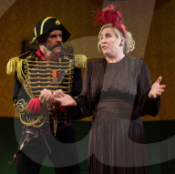 The Government Inspector by Nikolai Gogol at the Marylebone Theatre, London, UK. 