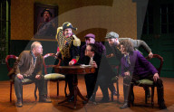 The Government Inspector by Nikolai Gogol at the Marylebone Theatre, London, UK. 