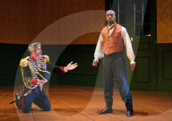 The Government Inspector by Nikolai Gogol at the Marylebone Theatre, London, UK. 