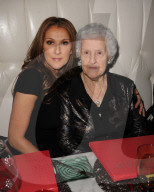 Celine Dion and her mother Therese Tanguay-Dion pose at a Miami Beach Restaurant, Miami, Florida, USA - 16 Feb 2010