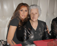 Celine Dion and her mother Therese Tanguay-Dion pose at a Miami Beach Restaurant, Miami, Florida, USA - 16 Feb 2010