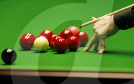 World Snooker Championship Final 2024 between Jak Jones and Kyren Wilson at the Crucible Theatre in Sheffield, UK.