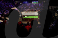 World Snooker Championship Final 2024 between Jak Jones and Kyren Wilson at the Crucible Theatre in Sheffield, UK.