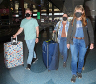 *EXCLUSIVE* The Irwin family is seen arriving in Las Vegas