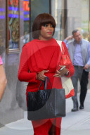 *EXCLUSIVE* President of MSNBC Rashida Jones seen leaving the NBC studios in NYC