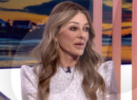 Liz Hurley and son on TV chat show