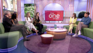 Liz Hurley and son on TV chat show
