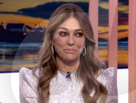 Liz Hurley and son on TV chat show