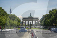 Euro 2024: Fan-Zone Aufbau in Berlin 