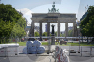 Euro 2024: Fan-Zone Aufbau in Berlin 