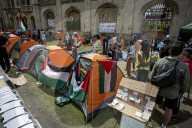 Pro Palestine Camp at Kings College Cambridge England 10 May 2024