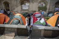 Pro Palestine Camp at Kings College Cambridge England 10 May 2024