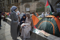 Pro Palestine Camp at Kings College Cambridge England 10 May 2024