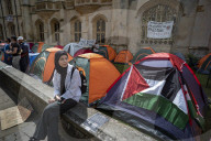 Pro Palestine Camp at Kings College Cambridge England 10 May 2024