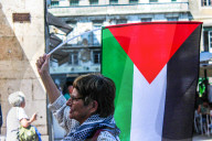Rally Against The War In Middle East In Lisbon