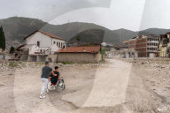 Onur Kaba's daily life after the earthquake in Hatay, Turkey - 11 May 2024